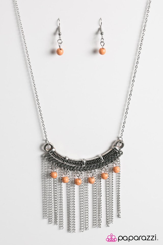 Paparazzi ♥ Salsa Dancer - Orange ♥ Necklace