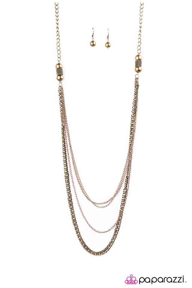 Paparazzi ♥ After Hours - Brass ♥ Necklace