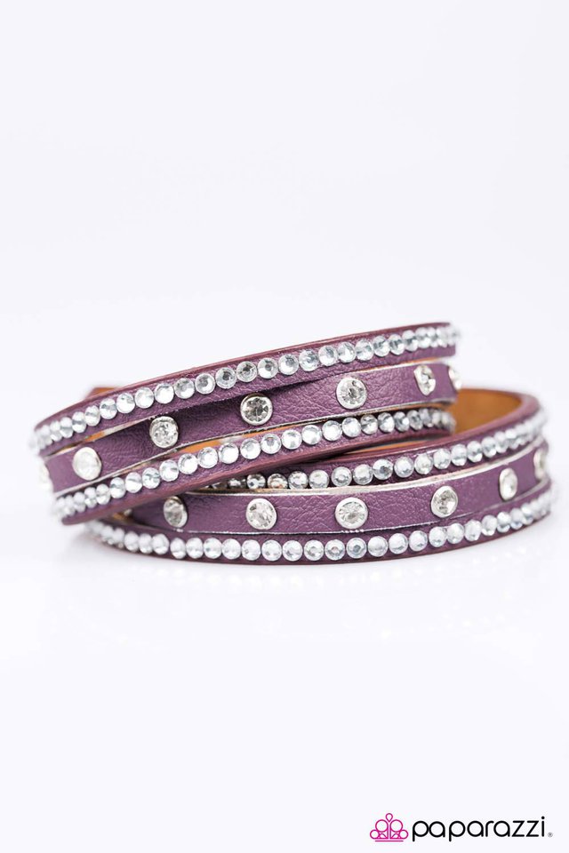 Paparazzi ♥ Glitter Band - Purple ♥ Bracelet