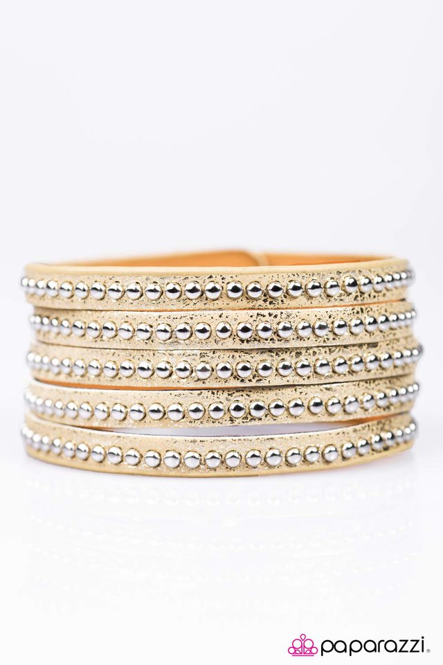 Paparazzi ♥ Big Hitter - Gold ♥ Bracelet