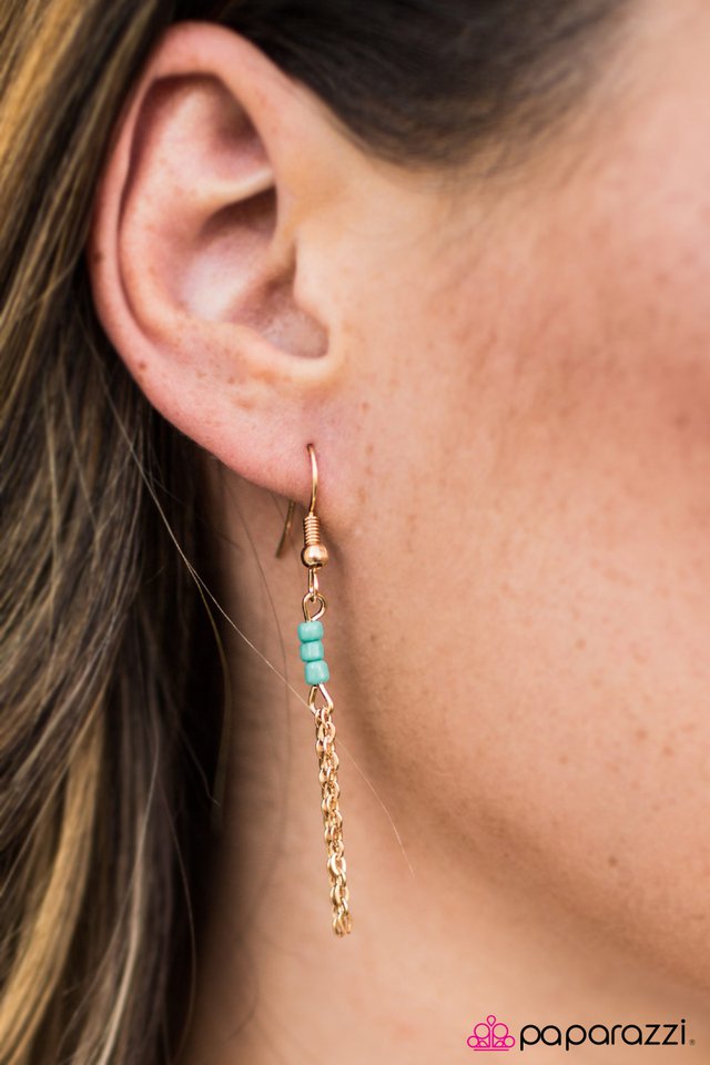 Paparazzi ♥ Counting CHAINS - Blue ♥ Necklace