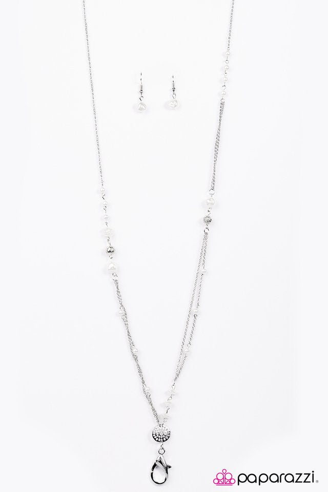 Paparazzi ♥ The Boss Lady - White ♥ Lanyard
