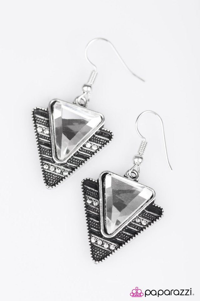 Paparazzi ♥ Treasures Of Egypt - White ♥ Earrings