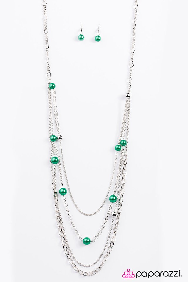 Paparazzi ♥ Lets Celebrate! - Green ♥ Necklace