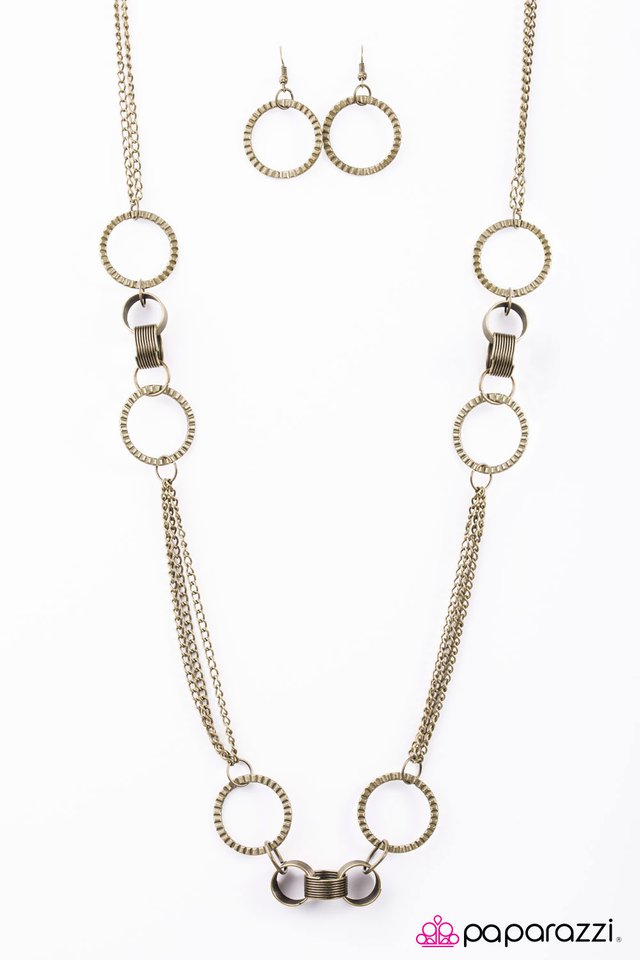 Paparazzi ♥ Care To Join Us? - Brass ♥ Necklace