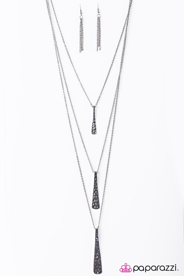 Paparazzi ♥ Batter Up - Black ♥ Necklace