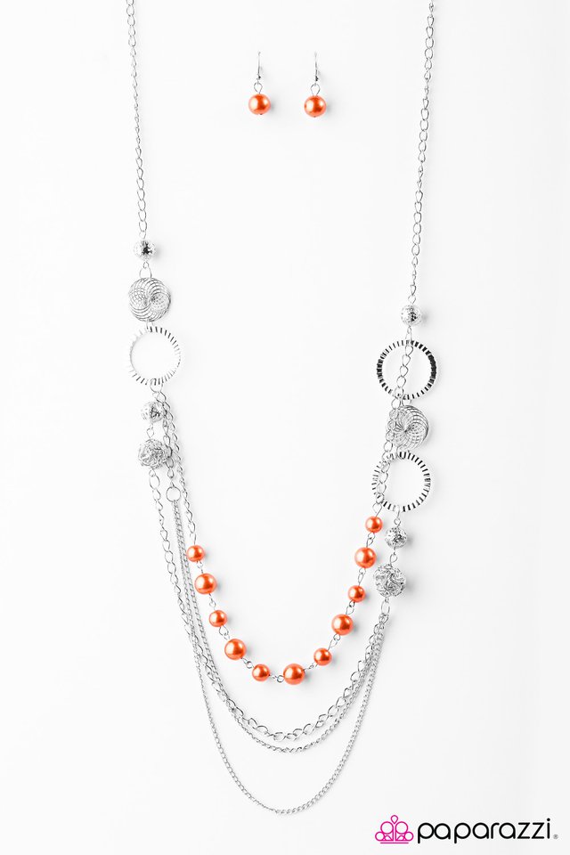 Paparazzi ♥ Ready for Romance - Orange ♥ Necklace