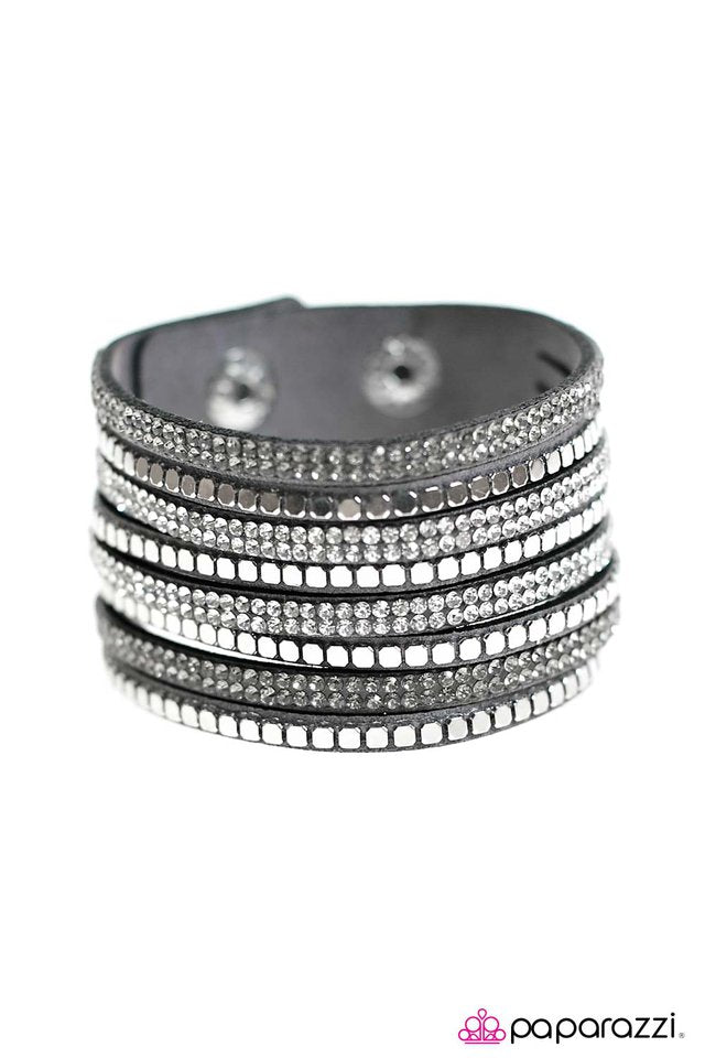 Paparazzi ♥ Fight Night - Silver ♥ Bracelet