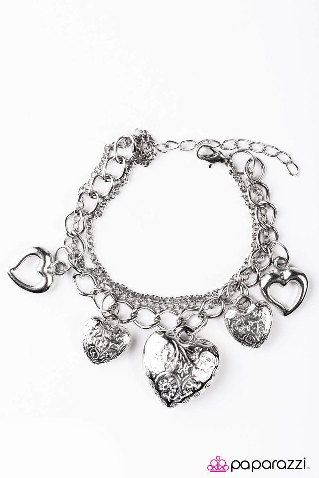 Paparazzi ♥ Hard Not to Love - Silver ♥ Bracelet
