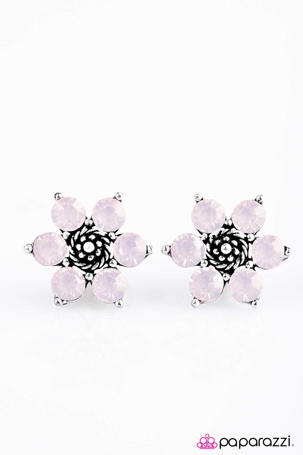 Paparazzi ♥ Love Me DEW - Pink ♥  Post Earrings