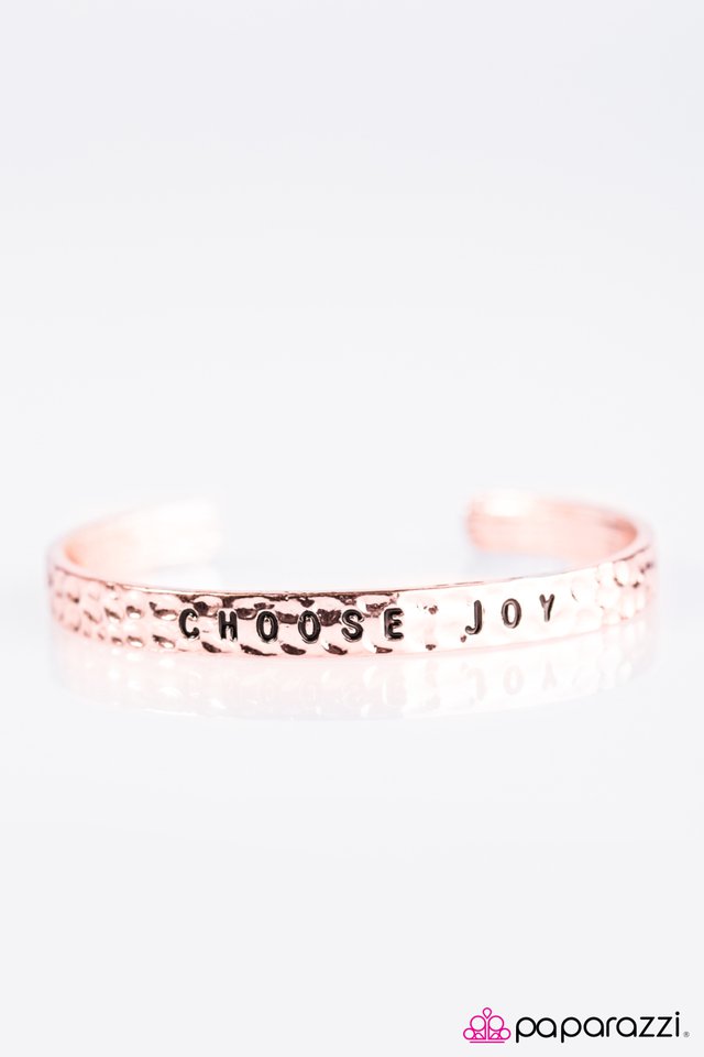 Paparazzi ♥ Choose Joy - Rose Gold ♥ Bracelet