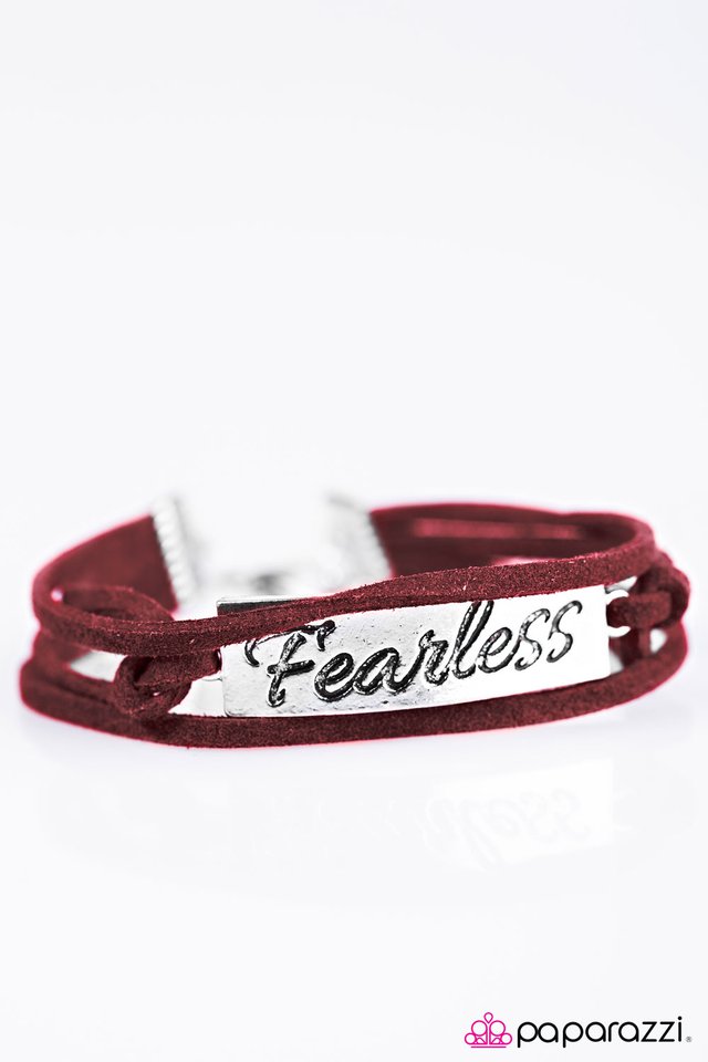 Paparazzi ♥ Fearless - Red ♥ Bracelet