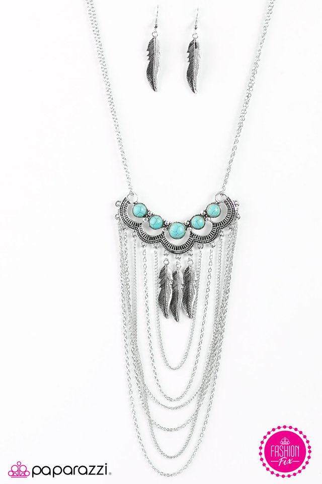 Paparazzi ♥ A Sight For SOAR Eyes - Blue ♥ Necklace