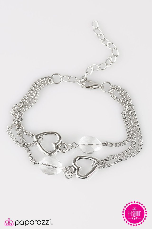 Paparazzi ♥ Dear Cupid - White ♥ Bracelet