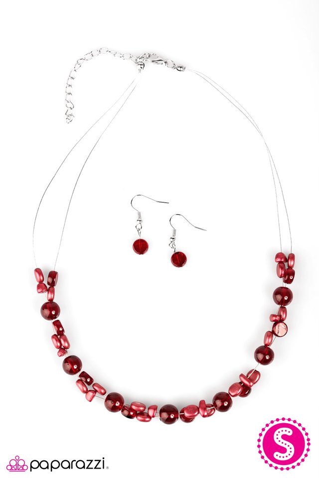 Paparazzi ♥ Floating On Air - Red ♥ Necklace