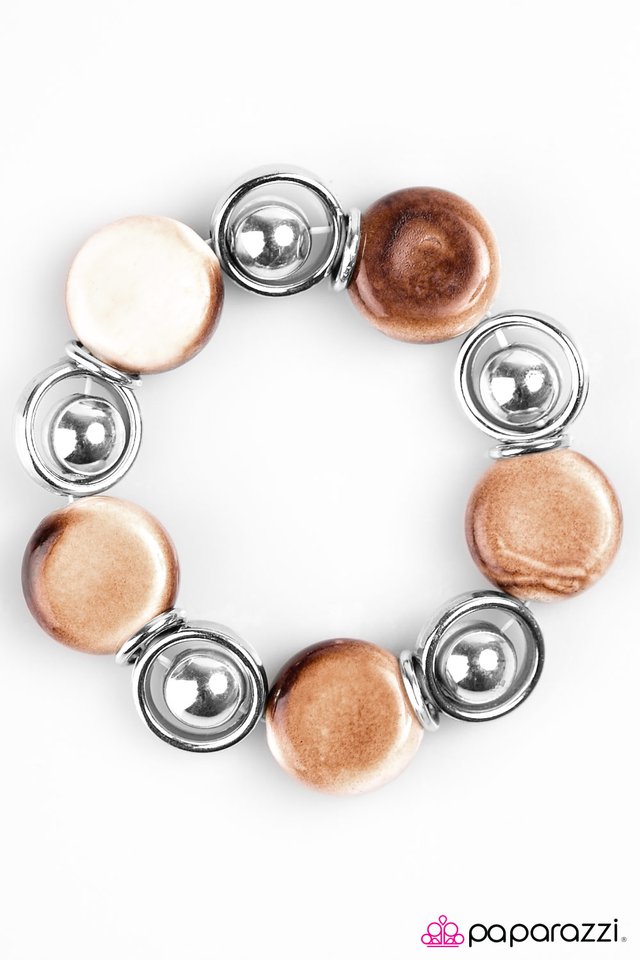 Paparazzi ♥ Totally Toasted - Brown ♥ Bracelet