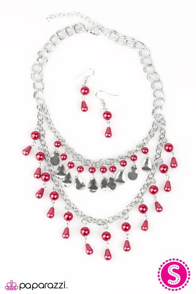Paparazzi ♥ The Drop Top - Red ♥ Necklace