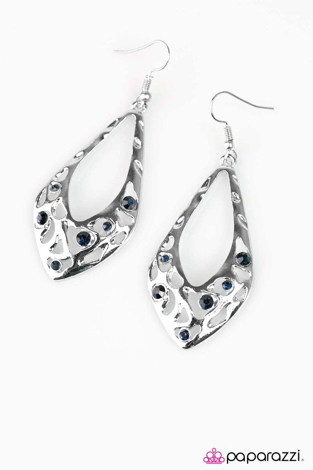 Paparazzi ♥ Dont Flatter Yourself - Blue ♥ Earrings