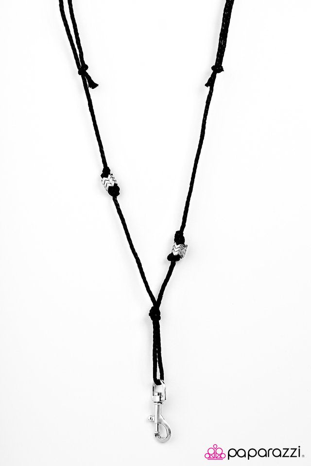 Paparazzi ♥ Man of Steel - Black ♥ Lanyard