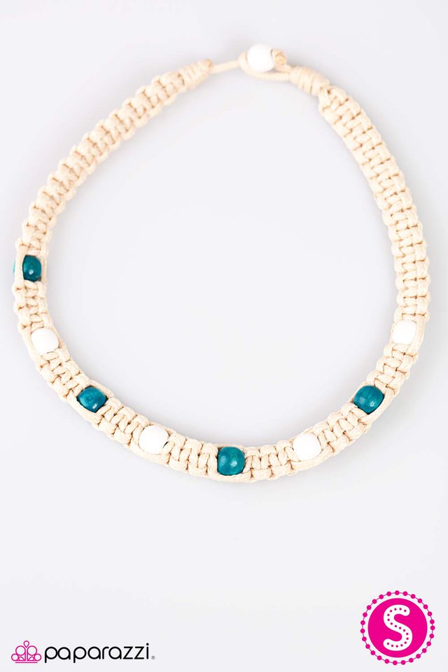 Paparazzi ♥ Beach Bound - Blue ♥ Necklace
