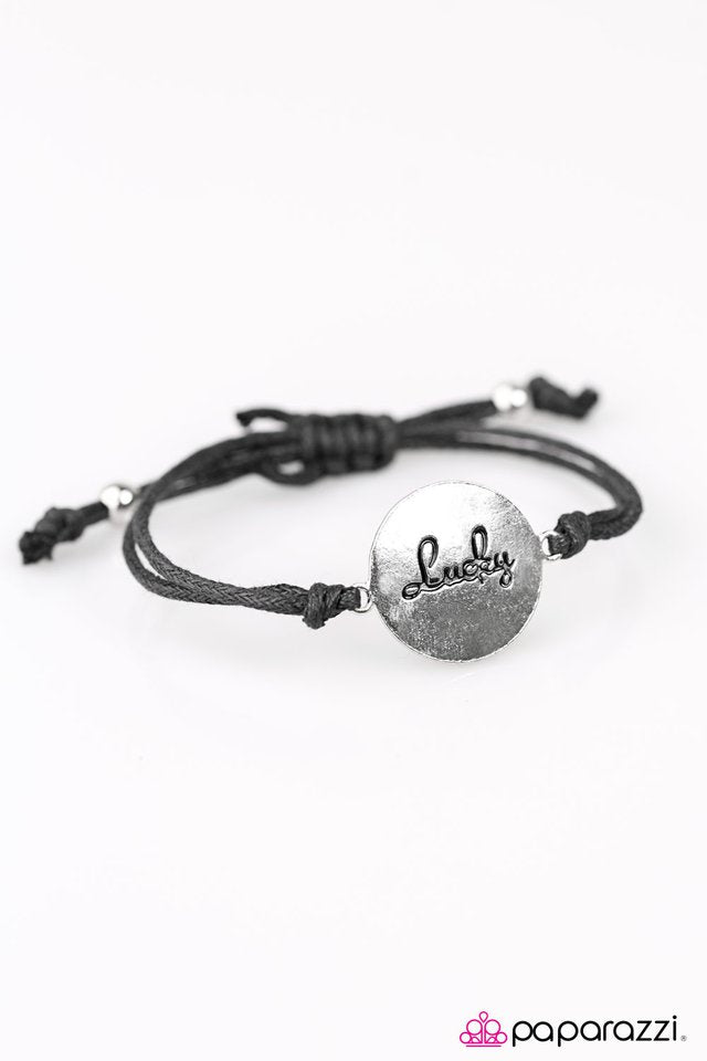 Paparazzi ♥ Its My Lucky Day - Black ♥ Bracelet