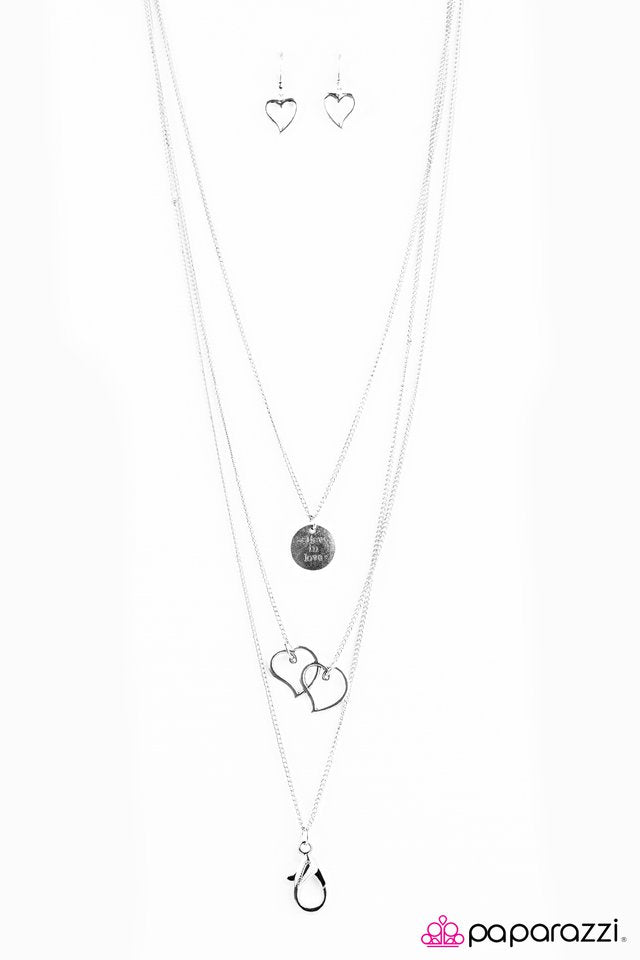 Paparazzi ♥ Believe In Love - Silver ♥ Lanyard