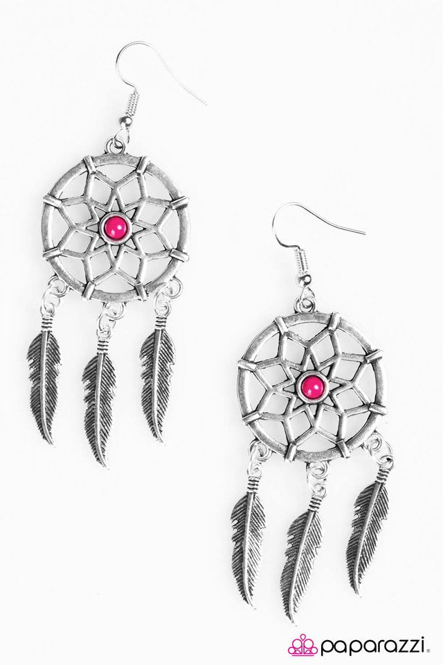 Paparazzi ♥ How Dreamy - Pink ♥ Earrings