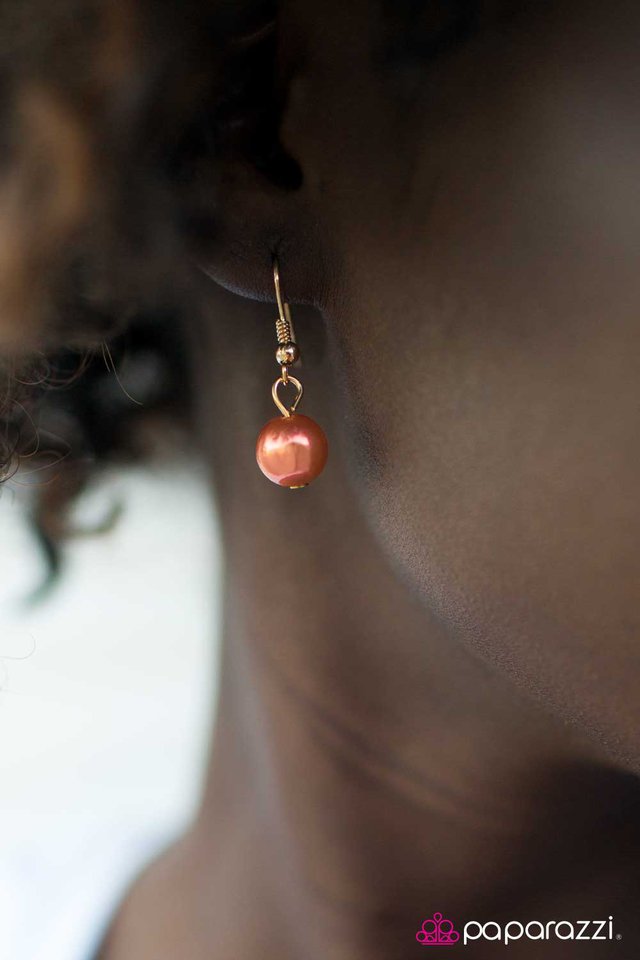 Paparazzi ♥ Dream Walking - Orange ♥ Necklace