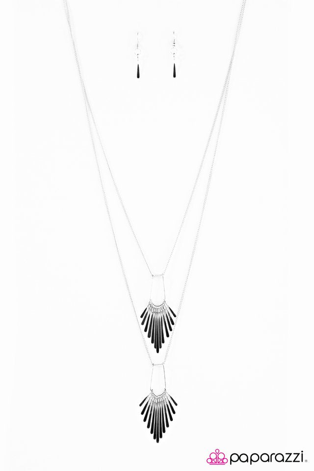 Paparazzi ♥ Like It OAR Not - Silver ♥ Necklace