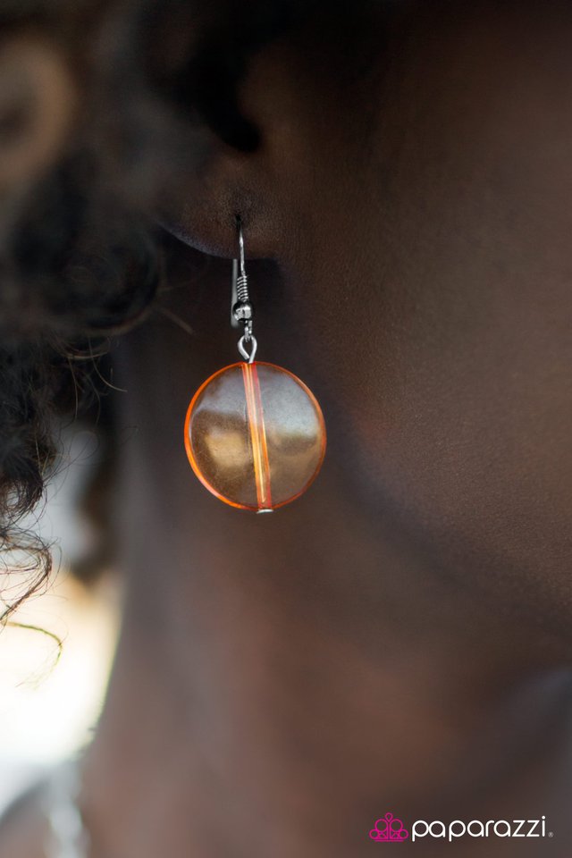 Paparazzi ♥ Sometime After Midnight - Orange ♥ Necklace