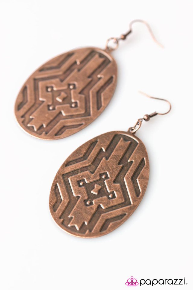 Paparazzi ♥ Southern Winds - Copper ♥ Earrings