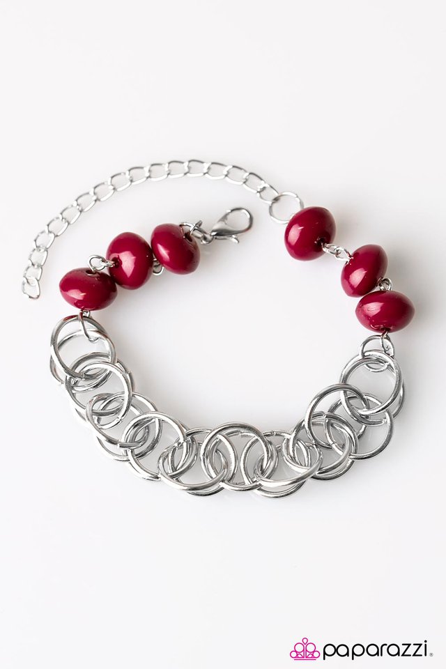 Paparazzi ♥ Divinely Divine - Pink ♥ Bracelet