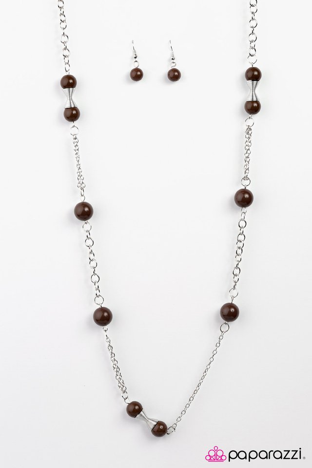 Paparazzi ♥ Commander in Chief - Brown ♥ Necklace