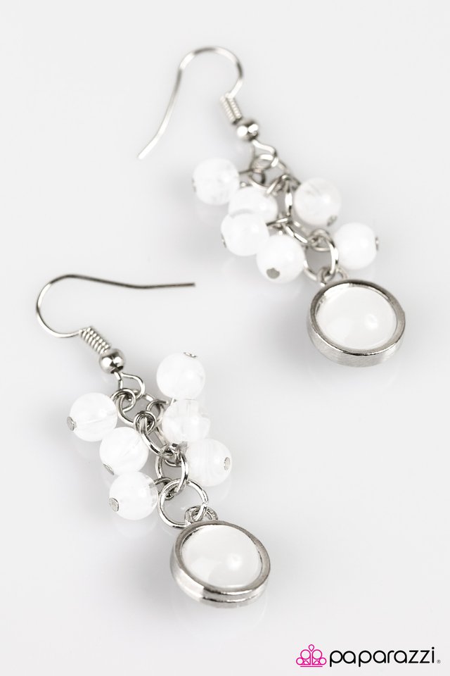Paparazzi ♥ Bright Skies - White ♥ Earrings