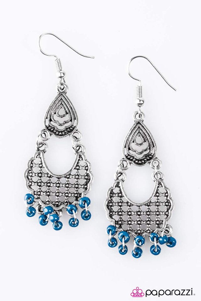 Paparazzi ♥ Canyon Colors - Blue ♥ Earrings