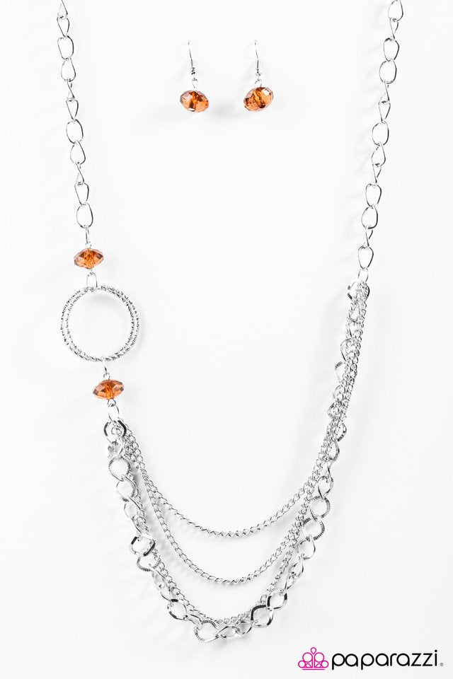 Paparazzi ♥ Totally Worthwhile - Brown ♥ Necklace