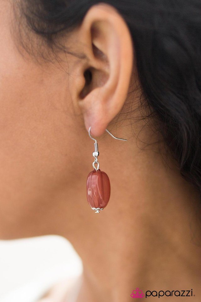 Paparazzi ♥ GLITTER-Sweet - Red ♥ Necklace