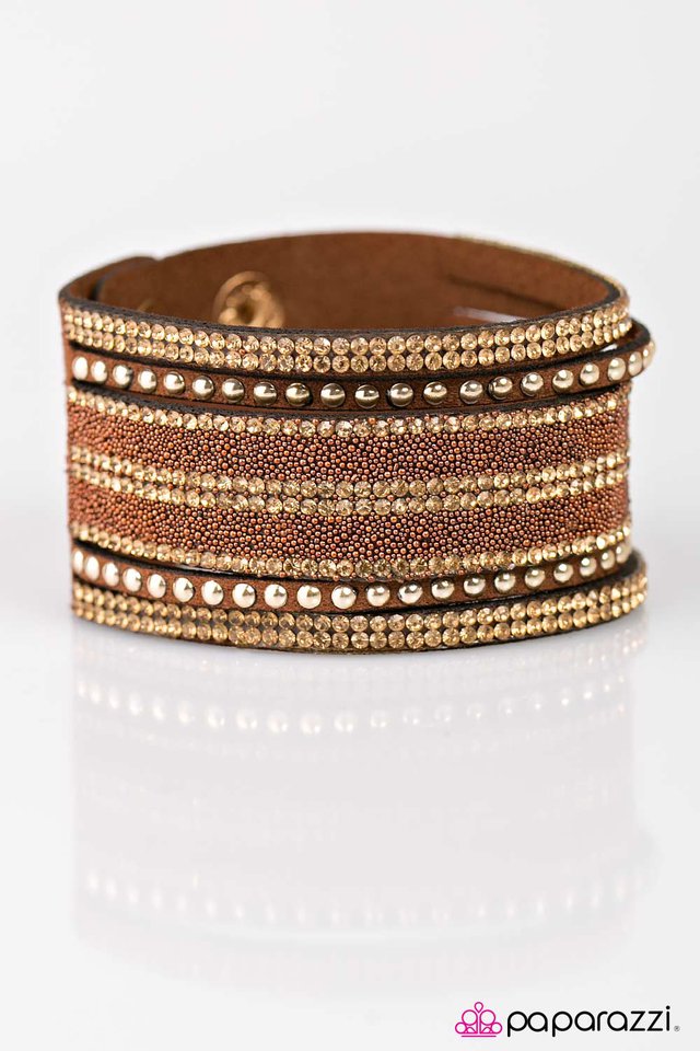 Paparazzi ♥ GLITZ Trip - Brown ♥ Bracelet