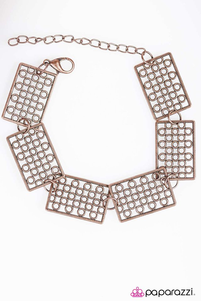 Paparazzi ♥ Road Block - Copper ♥ Bracelet