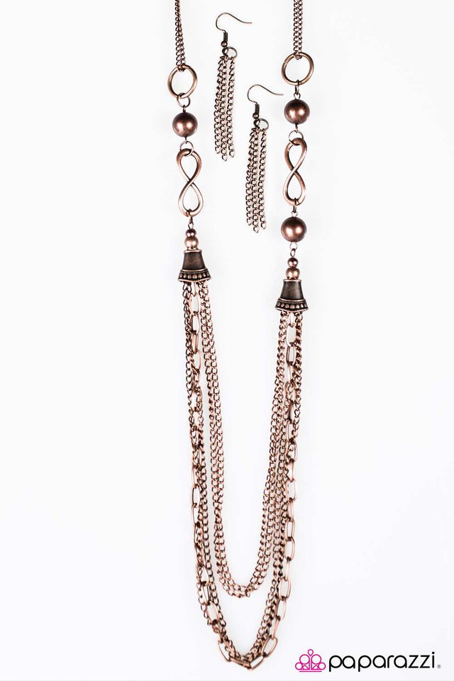 Paparazzi ♥ Endless Journey - Copper ♥ Necklace