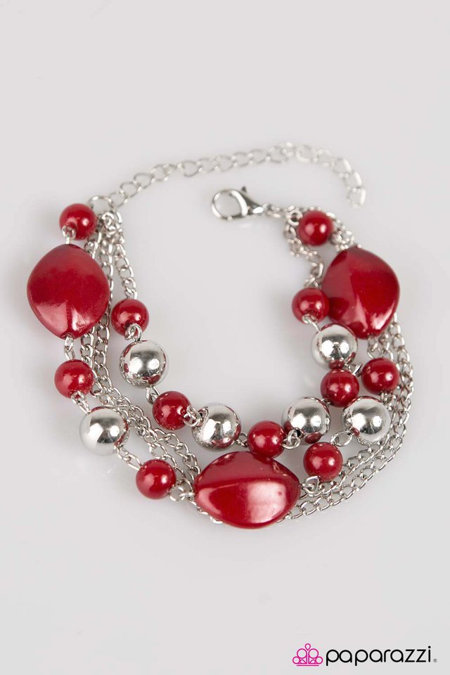 Paparazzi ♥ Jersey Girl - Red ♥ Bracelet