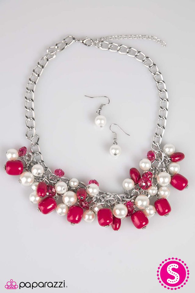 Paparazzi ♥ What A BEVY - Pink ♥ Necklace