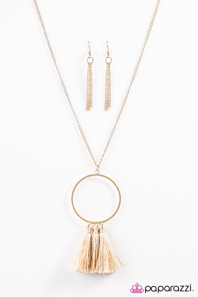 Paparazzi ♥ Never Too Much Tassel - Gold ♥ Necklace