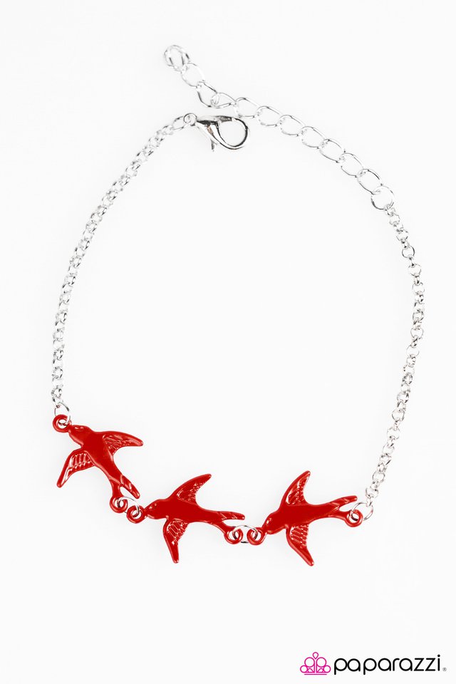 Paparazzi ♥ Soul Bird - Red ♥ Bracelet