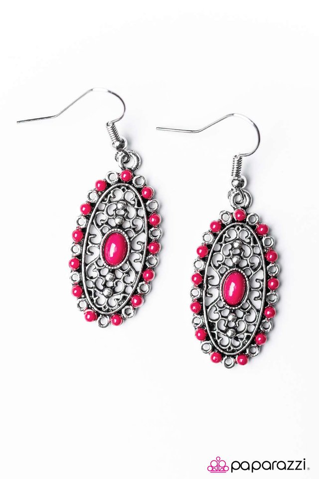 Paparazzi ♥ Rio Carnival - Pink ♥ Earrings