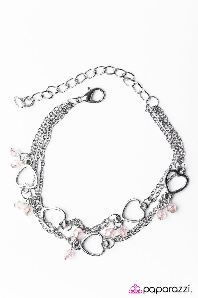 Paparazzi ♥ Carrying Your Love With Me - Pink ♥ Bracelet