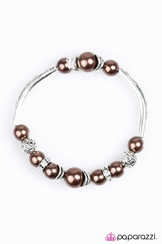 Paparazzi ♥ Waltz Of The Flowers - Brown ♥ Bracelet