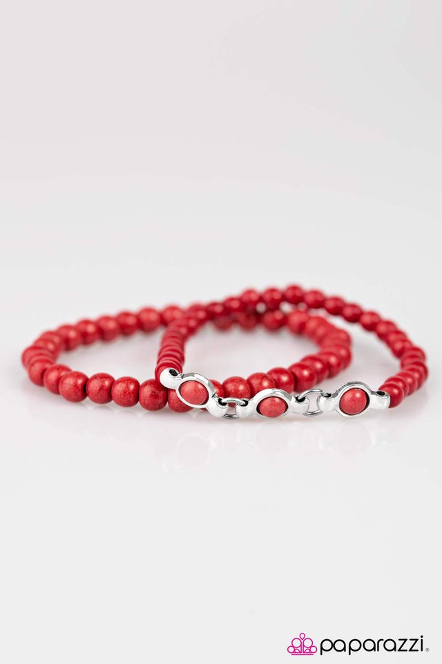 Paparazzi ♥ Everest Explorer - Red ♥ Bracelet