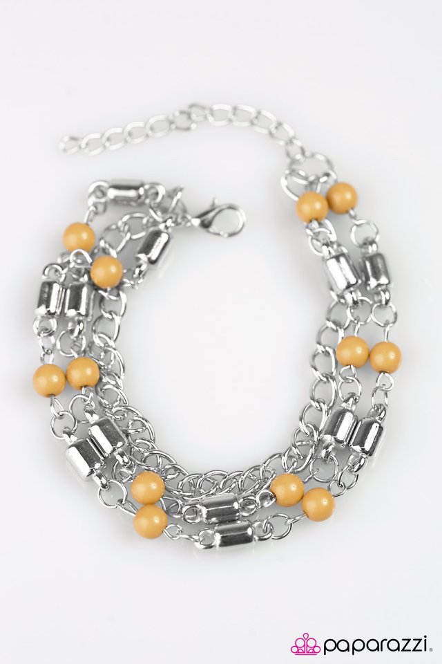 Paparazzi ♥ Heard It Through The Grapevine - Yellow ♥ Bracelet