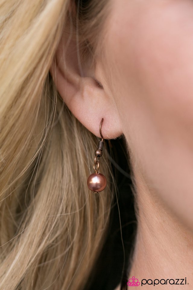 Paparazzi ♥ When I Think Of You - Copper ♥ Necklace